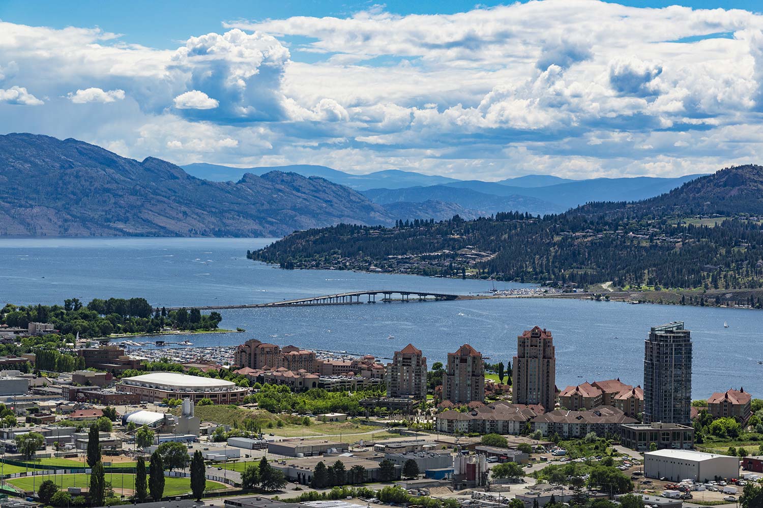 Kelowna, BC Downtown Landscape